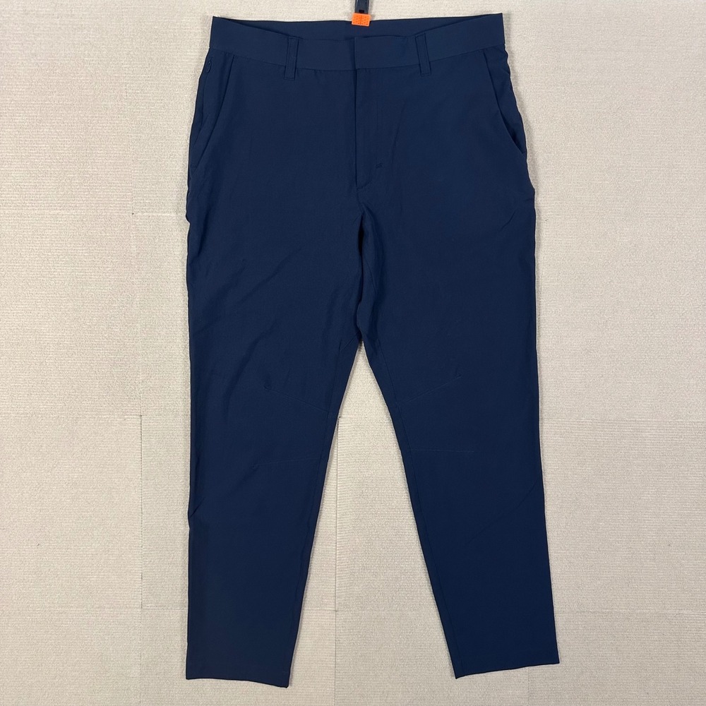 Fabletics Only Pant Mens 30x29 Navy Performance Stretch Chino Athleisure Golf